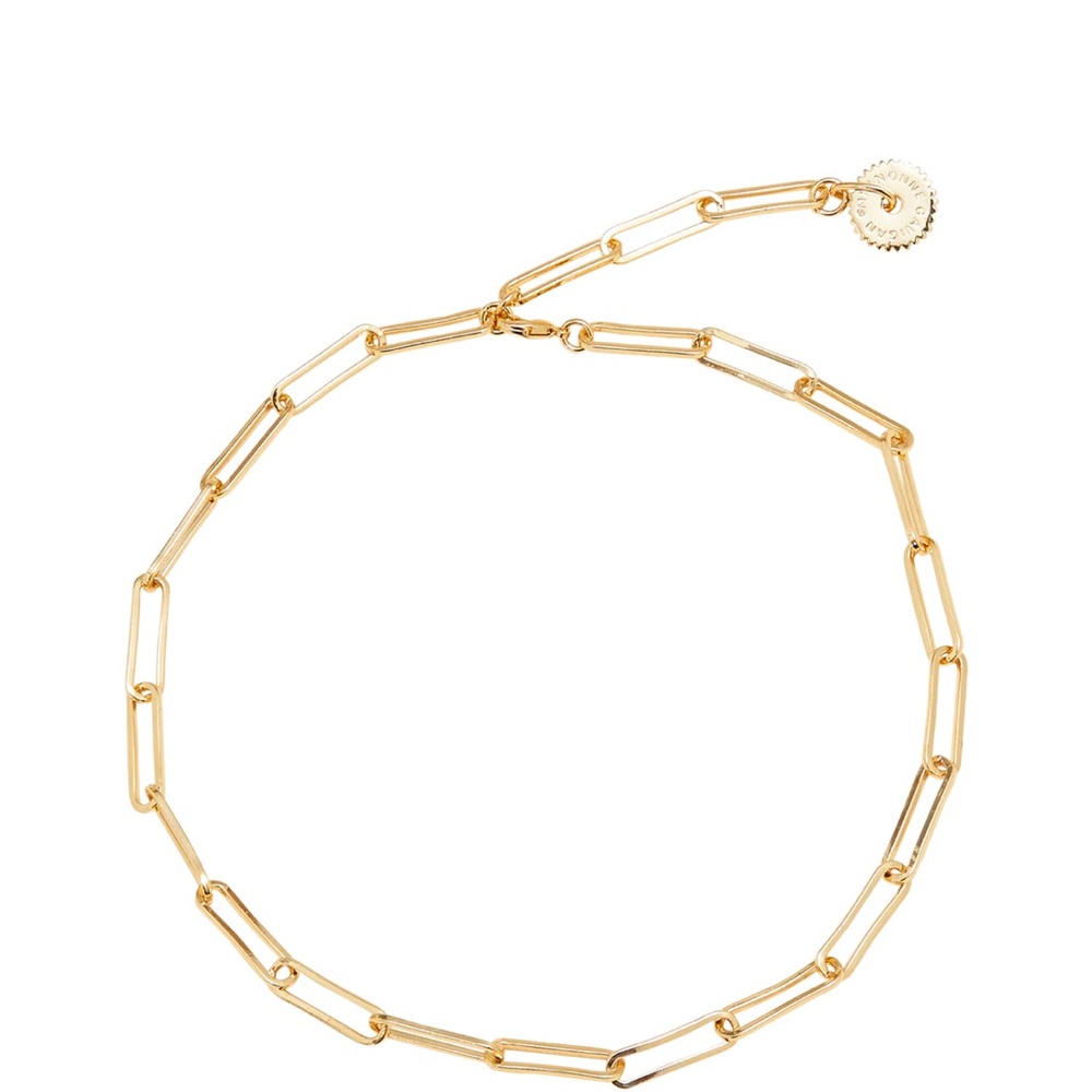Mignonne Gavigan Paper Clip Necklace Chain Gold - New With Tags
